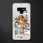 cringe society glass case for samsung galaxy note 9 image