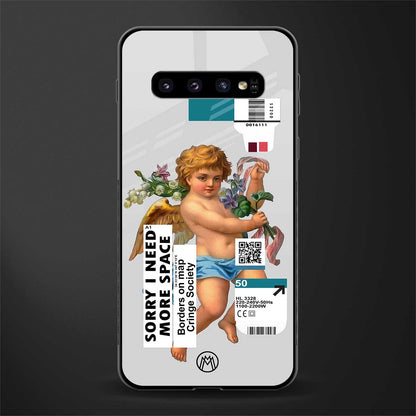 cringe society glass case for samsung galaxy s10 plus image