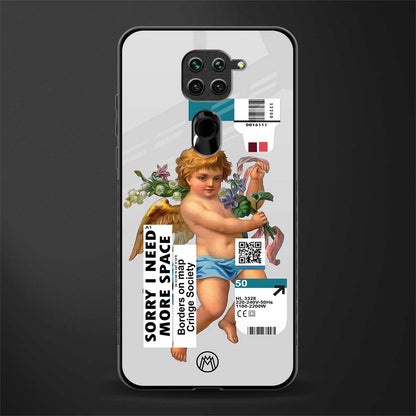 cringe society glass case for redmi note 9 image