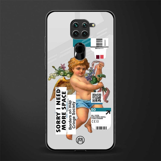 cringe society glass case for redmi note 9 image