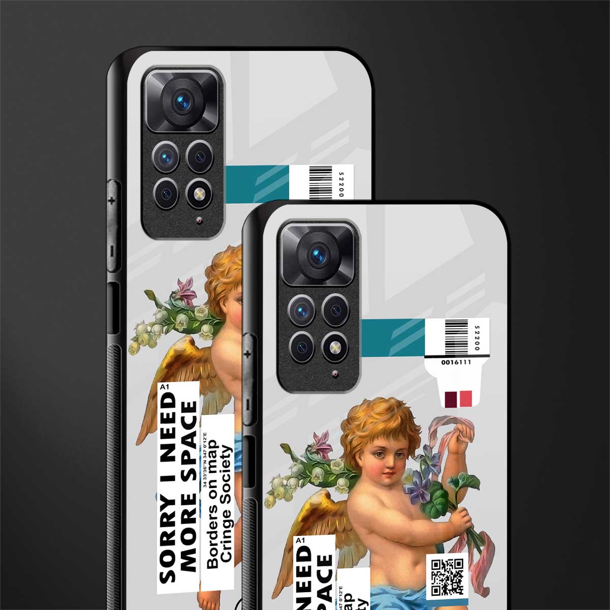 cringe society glass case for redmi note 11s image-2