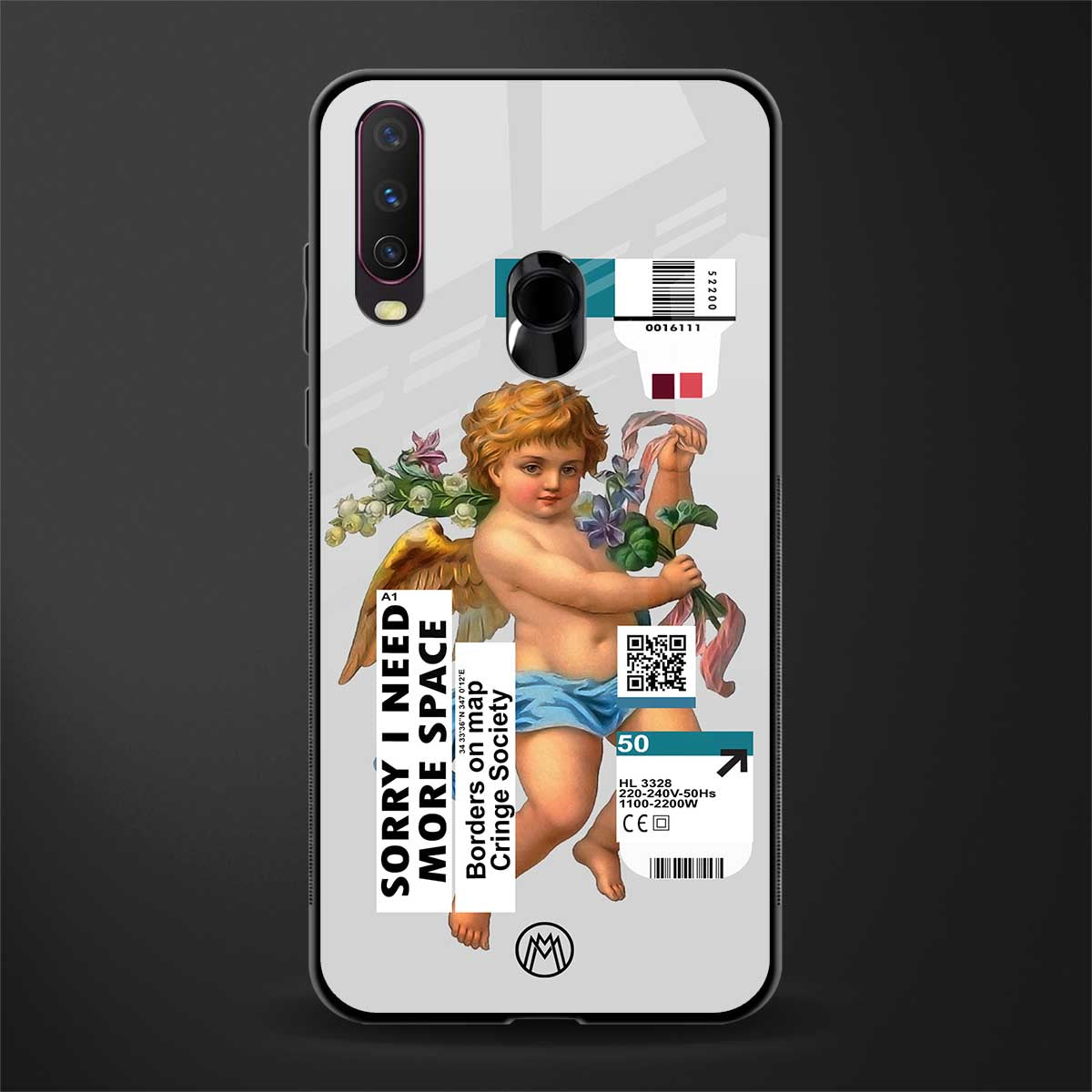 cringe society glass case for vivo y12 image