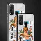 cringe society glass case for vivo y50 image-2