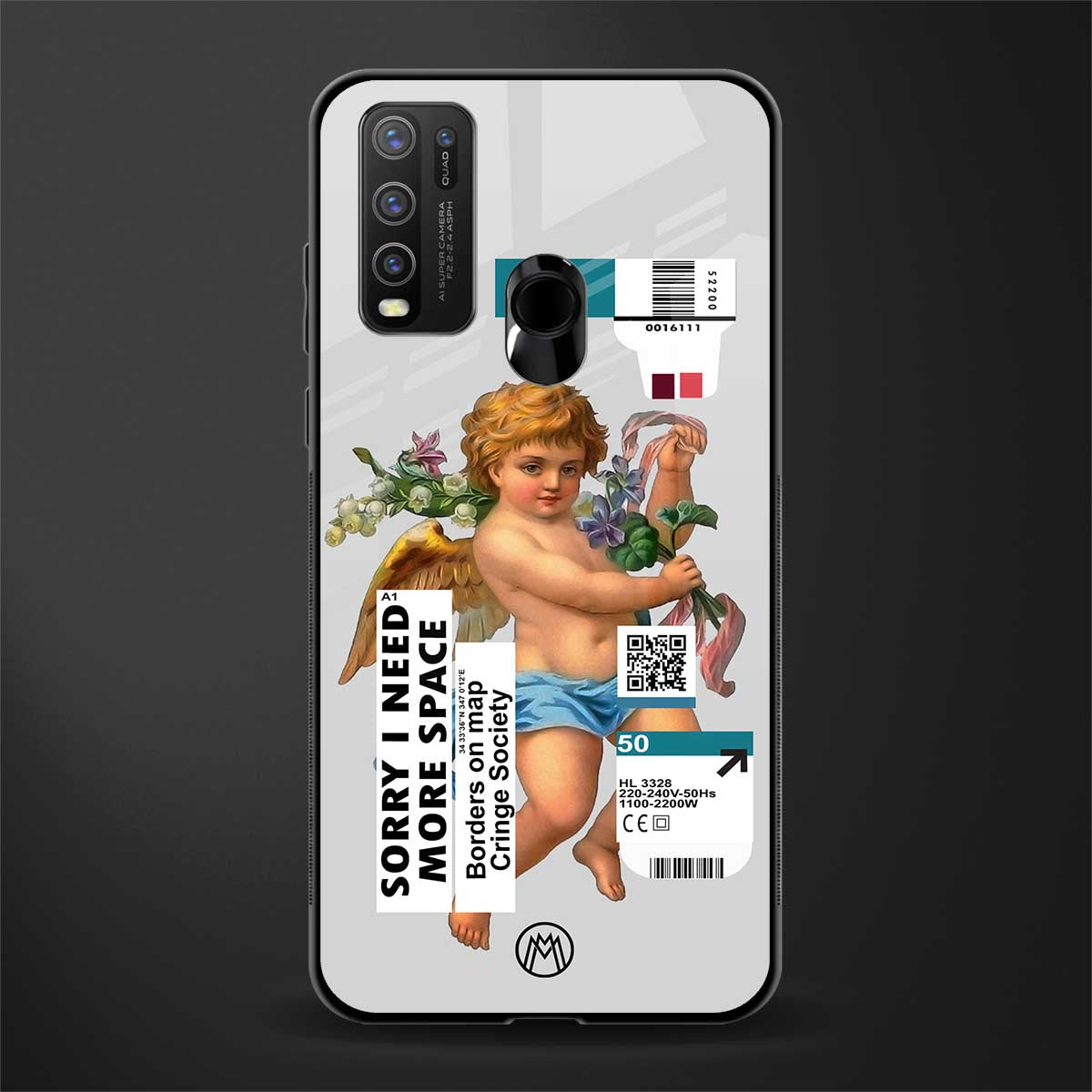 cringe society glass case for vivo y30 image