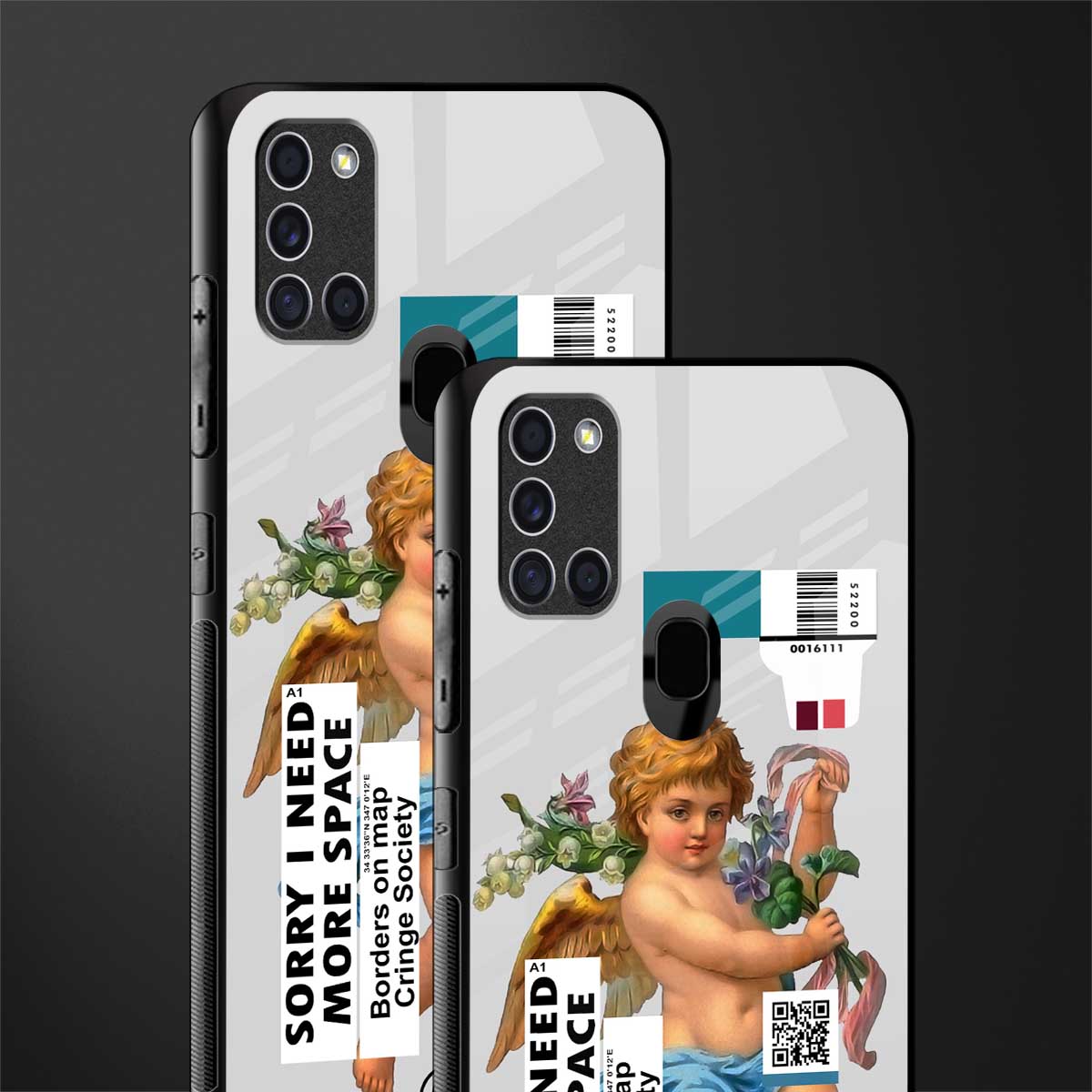 cringe society glass case for samsung galaxy a21s image-2