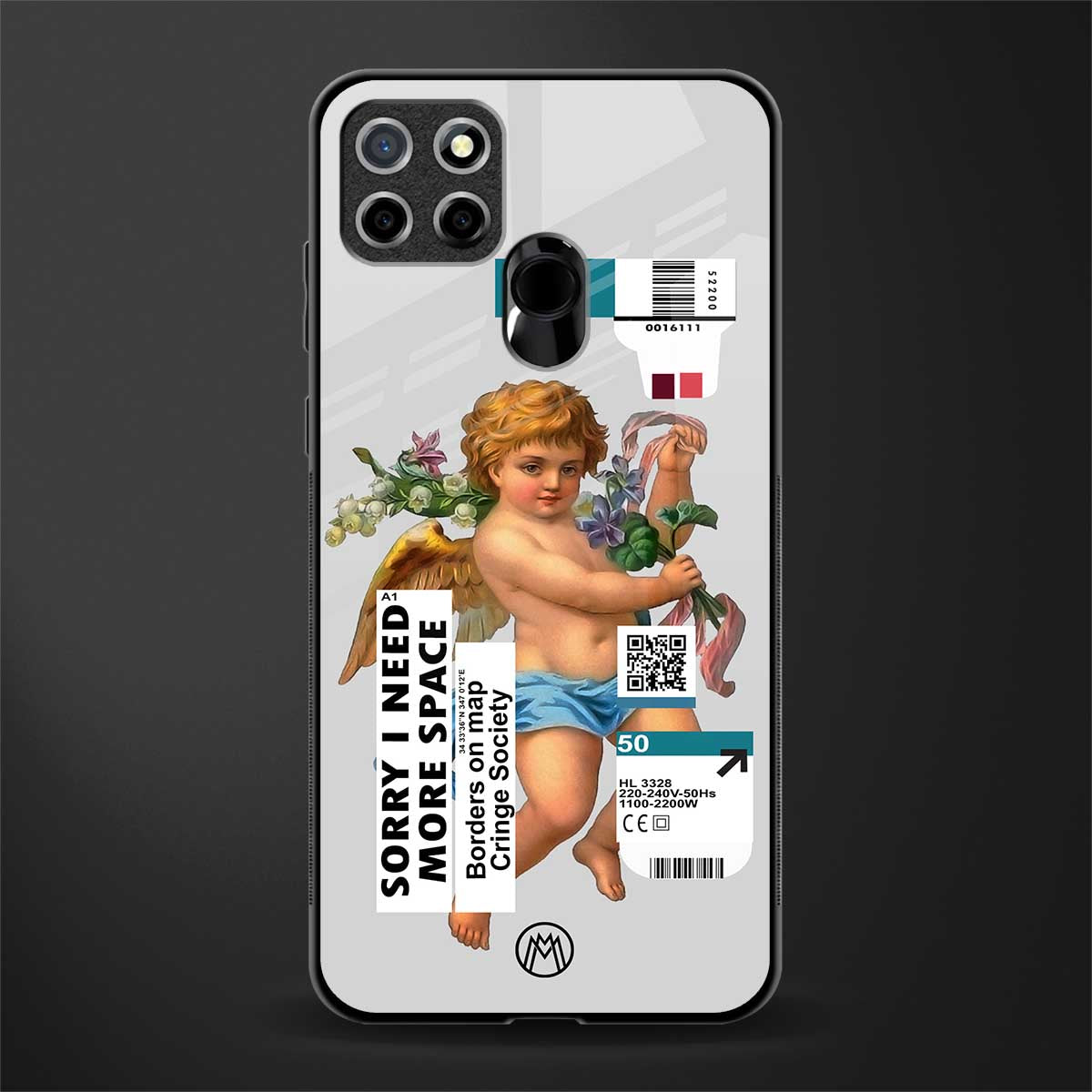 cringe society glass case for realme narzo 30a image