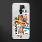 cringe society glass case for redmi 9 prime image