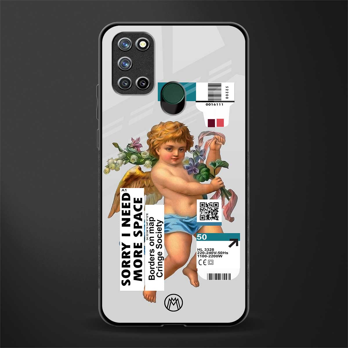 cringe society glass case for realme 7i image