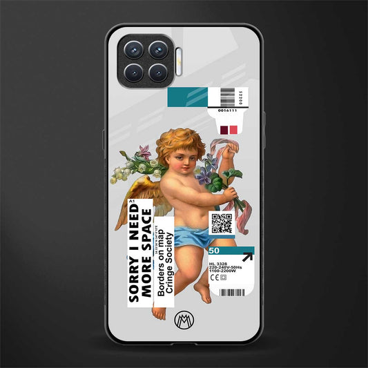 cringe society glass case for oppo f17 pro image