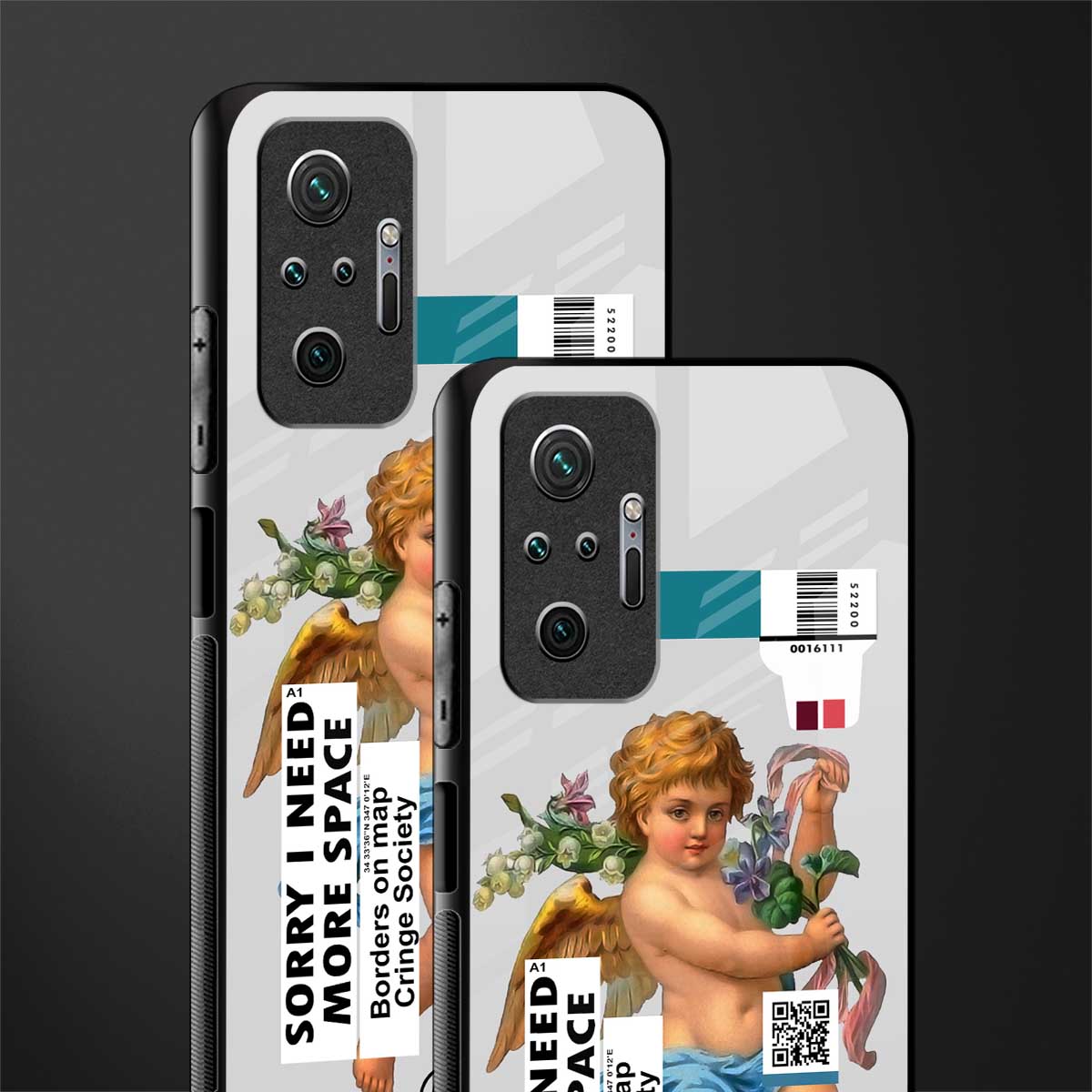 cringe society glass case for redmi note 10 pro max image-2