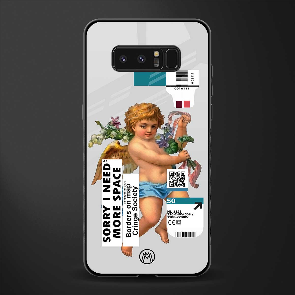 cringe society glass case for samsung galaxy note 8 image