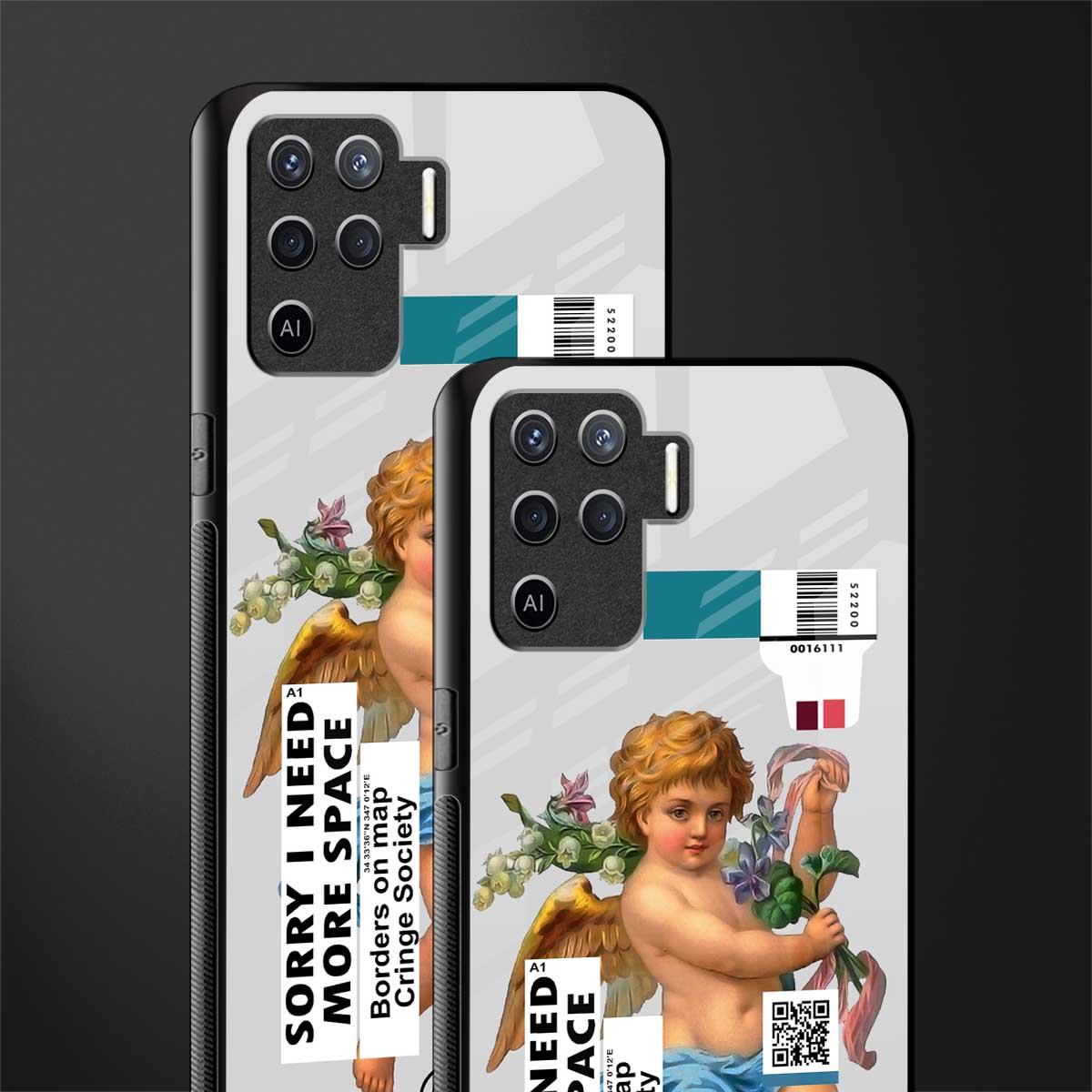 cringe society glass case for oppo f19 pro image-2