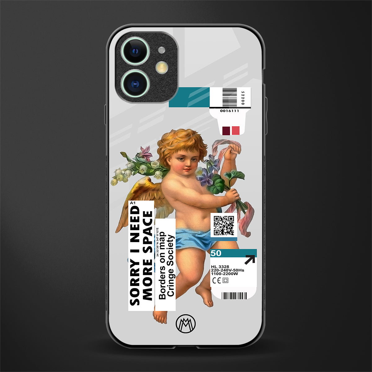 cringe society glass case for iphone 12 mini image