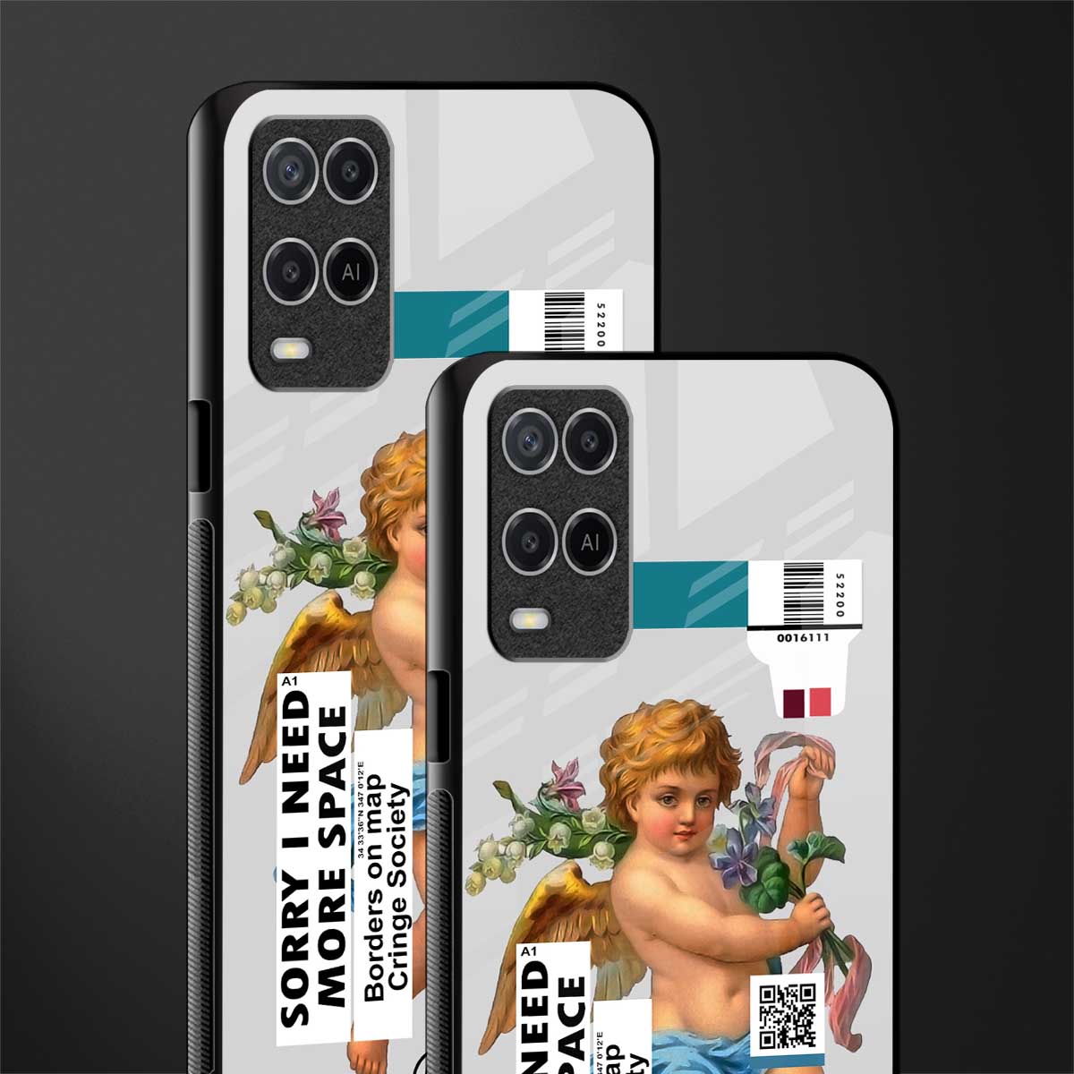 cringe society glass case for oppo a54 image-2