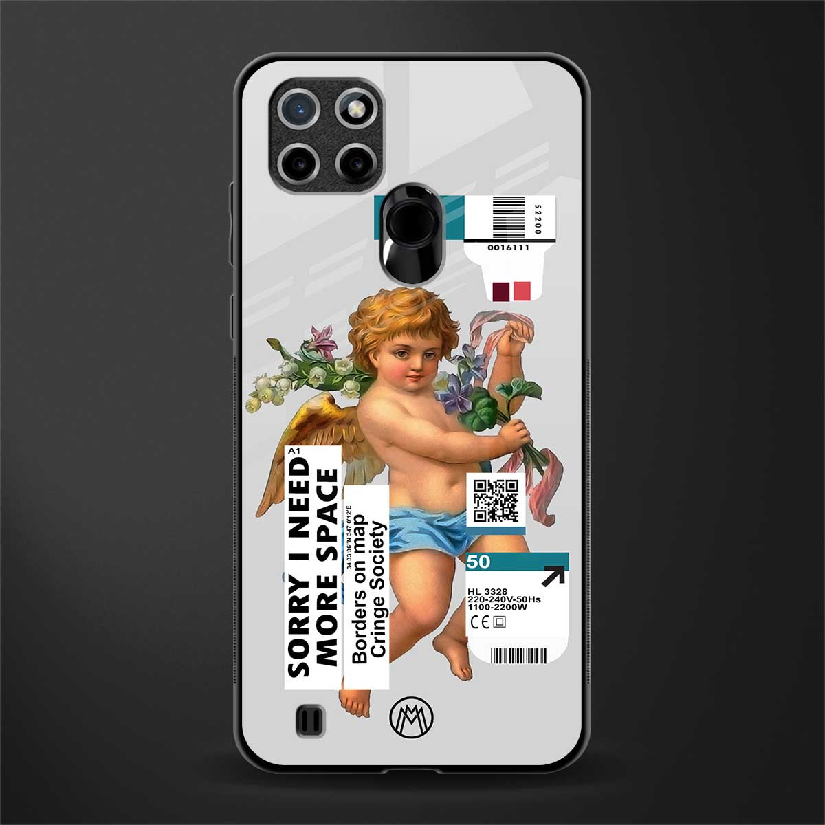 cringe society glass case for realme c21y image