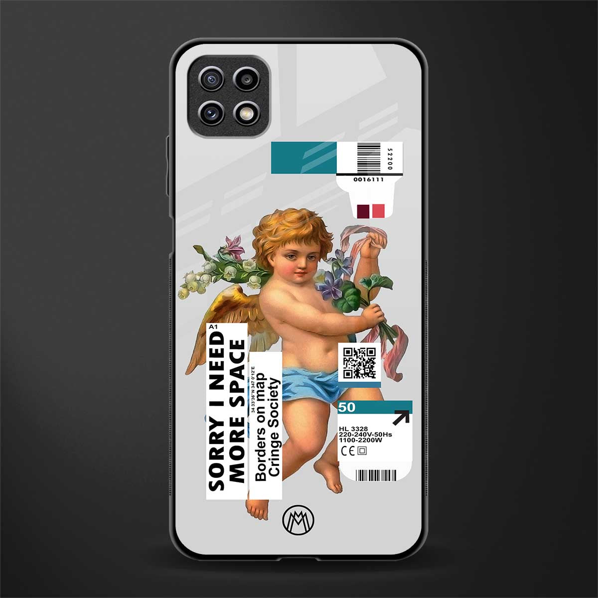 cringe society glass case for samsung galaxy a22 5g image