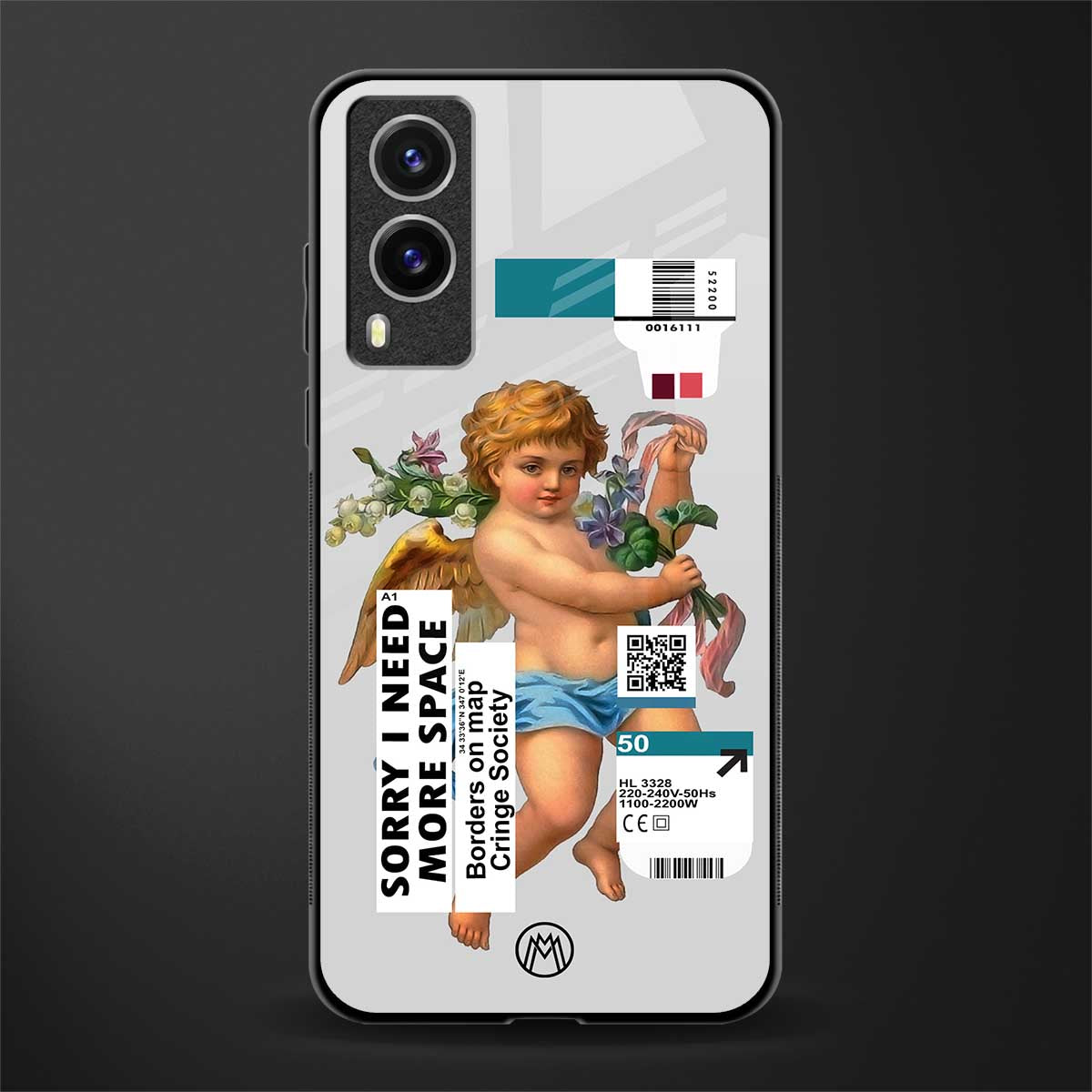 cringe society glass case for vivo v21e 5g image