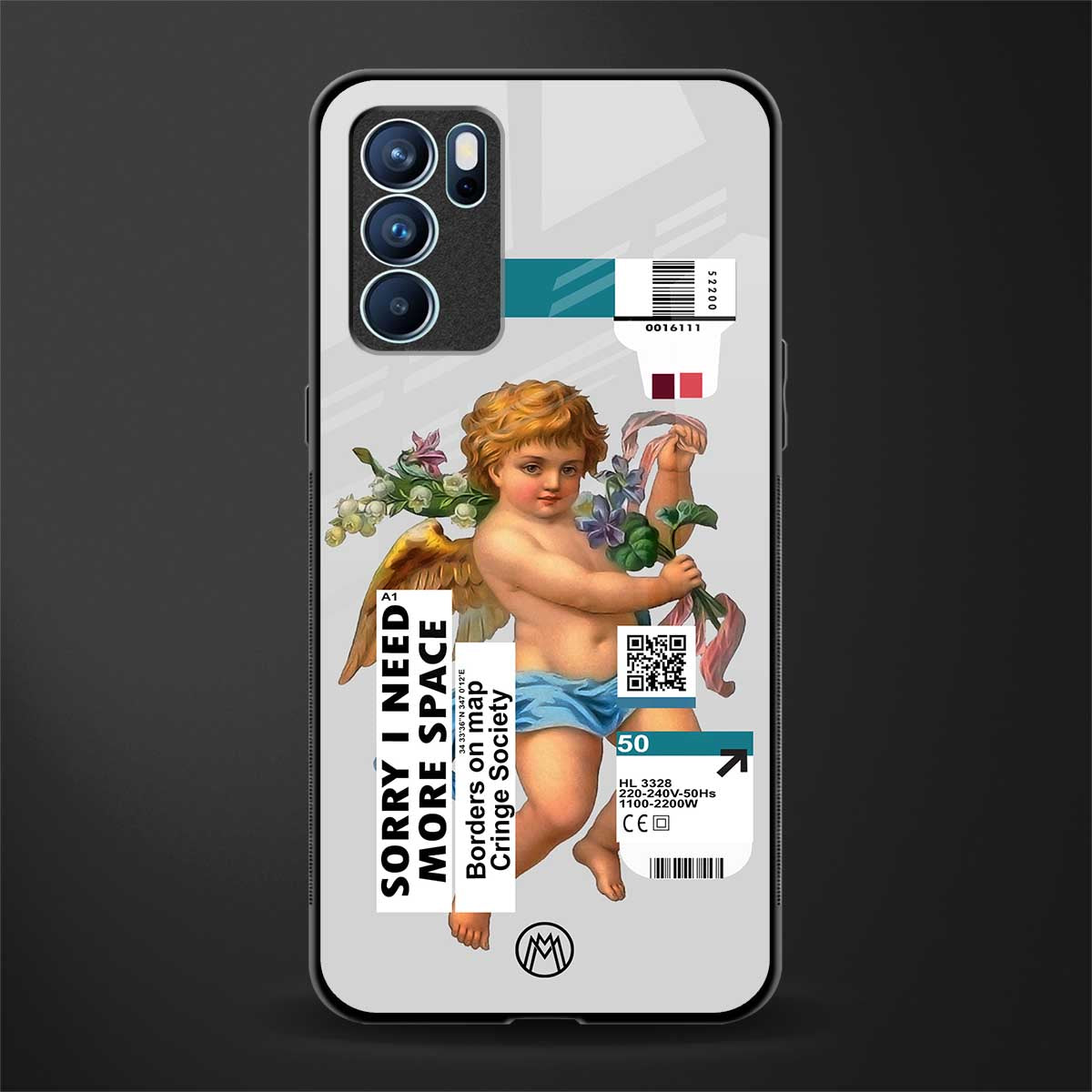 cringe society glass case for oppo reno6 pro 5g image