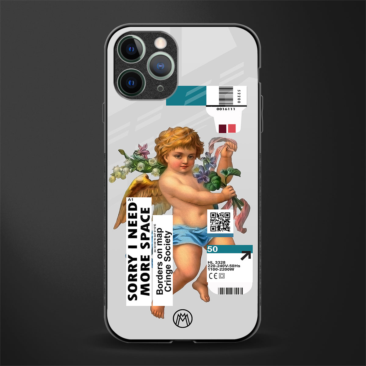 cringe society glass case for iphone 11 pro image