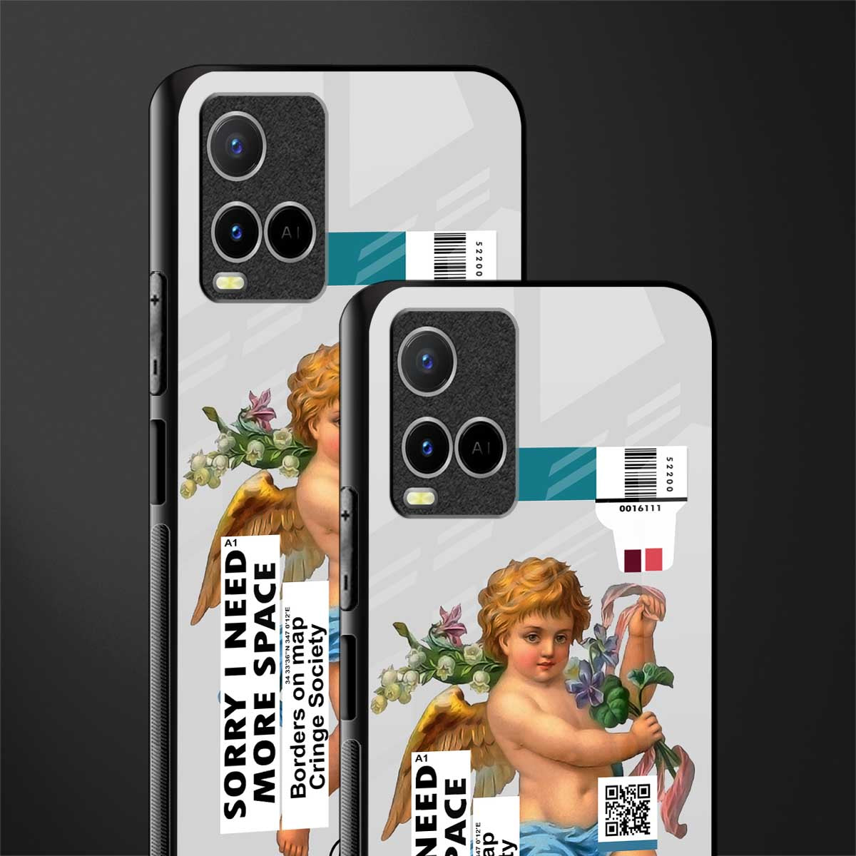 cringe society glass case for vivo y21t image-2