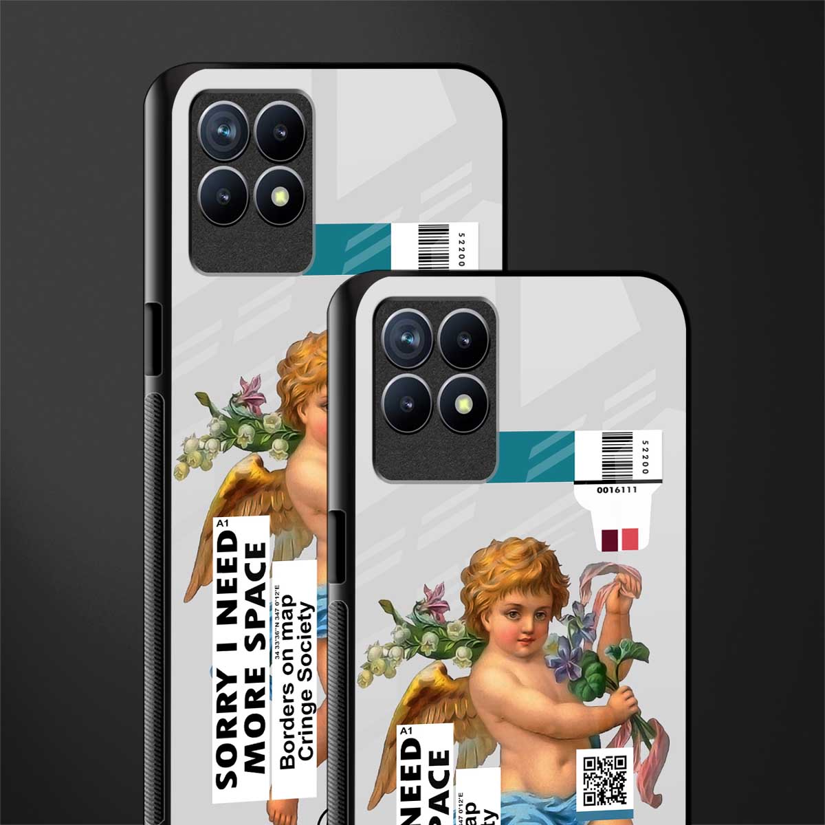 cringe society glass case for realme 8i image-2