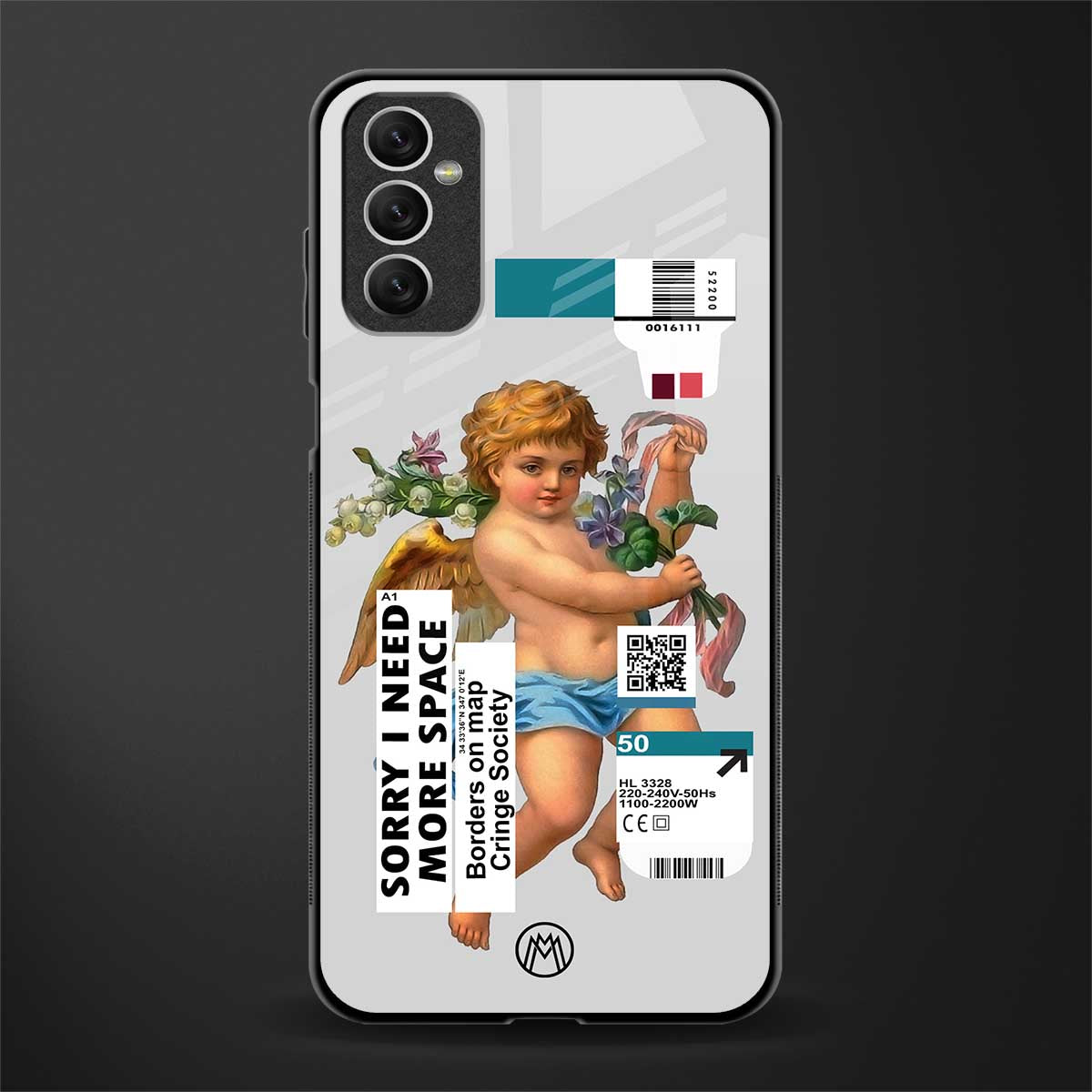 cringe society glass case for samsung galaxy m52 5g image