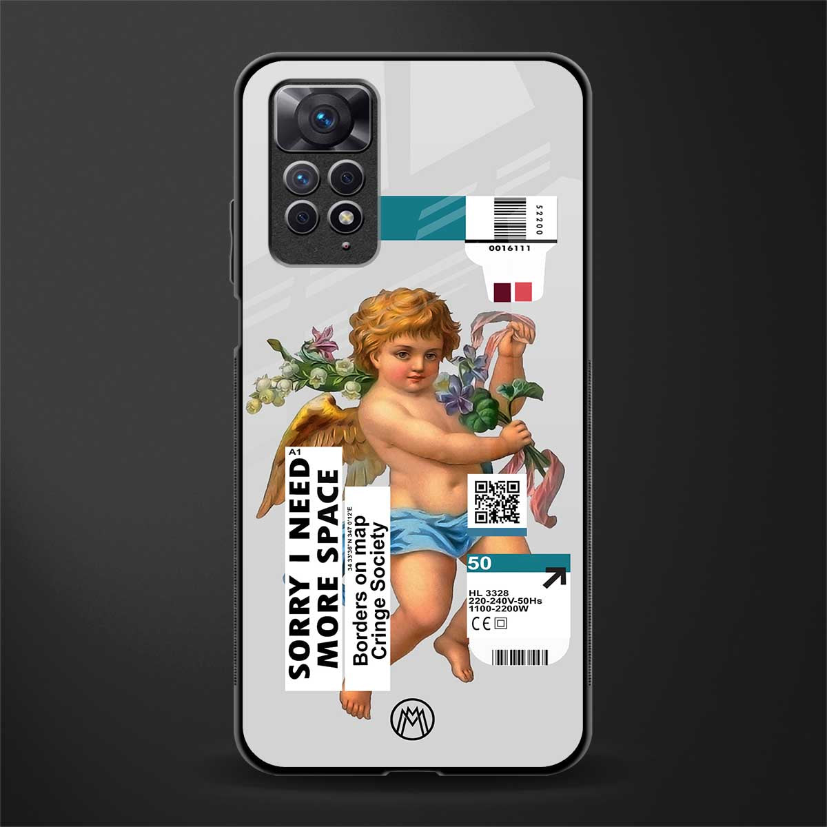 cringe society back phone cover | glass case for redmi note 11 pro plus 4g/5g