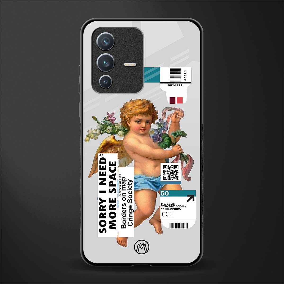 cringe society glass case for vivo v23 5g image