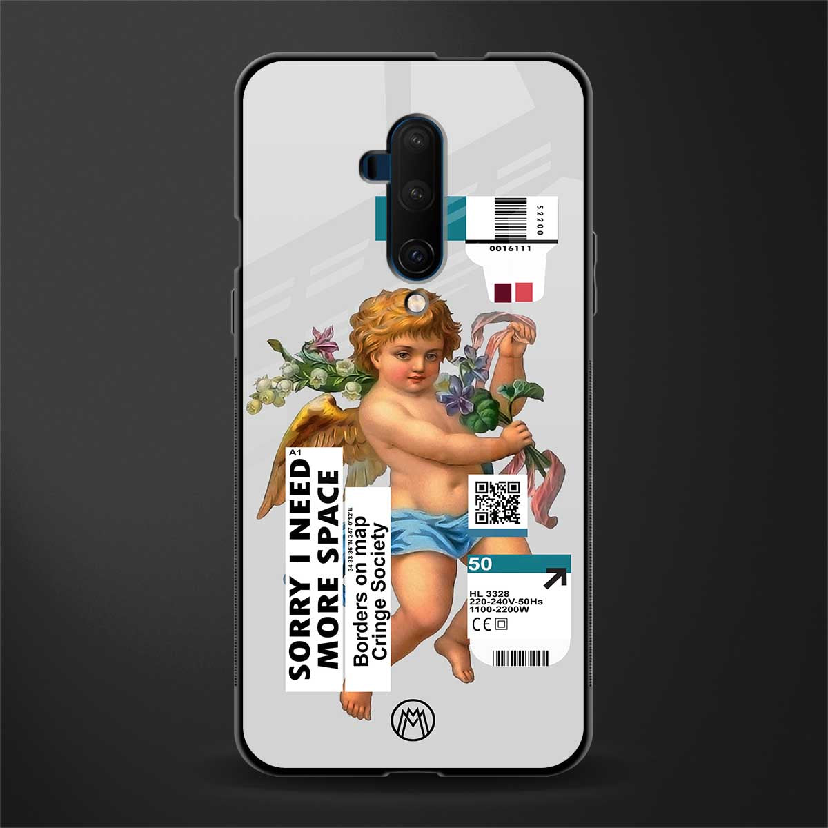 cringe society glass case for oneplus 7t pro image