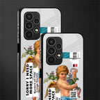 cringe society back phone cover | glass case for samsung galaxy a13 4g