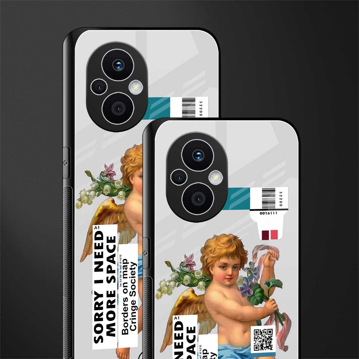 cringe society back phone cover | glass case for oppo f21 pro 5g