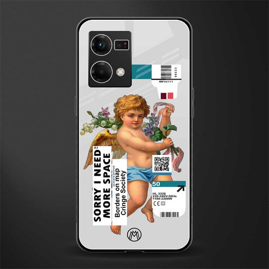 cringe society back phone cover | glass case for oppo f21 pro 4g