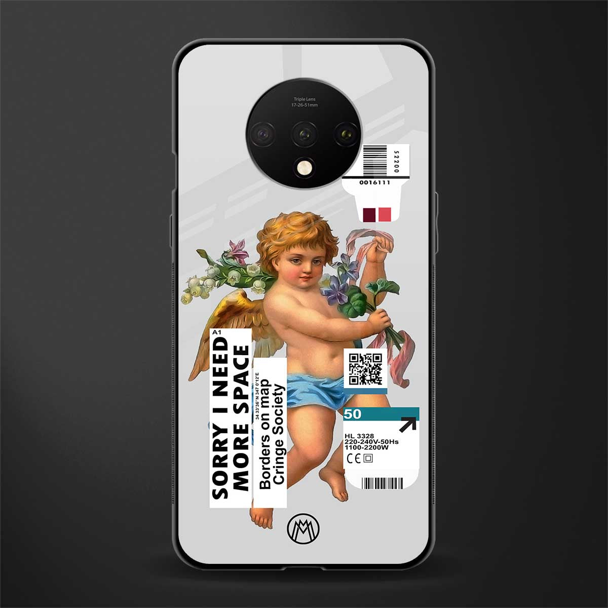 cringe society glass case for oneplus 7t image