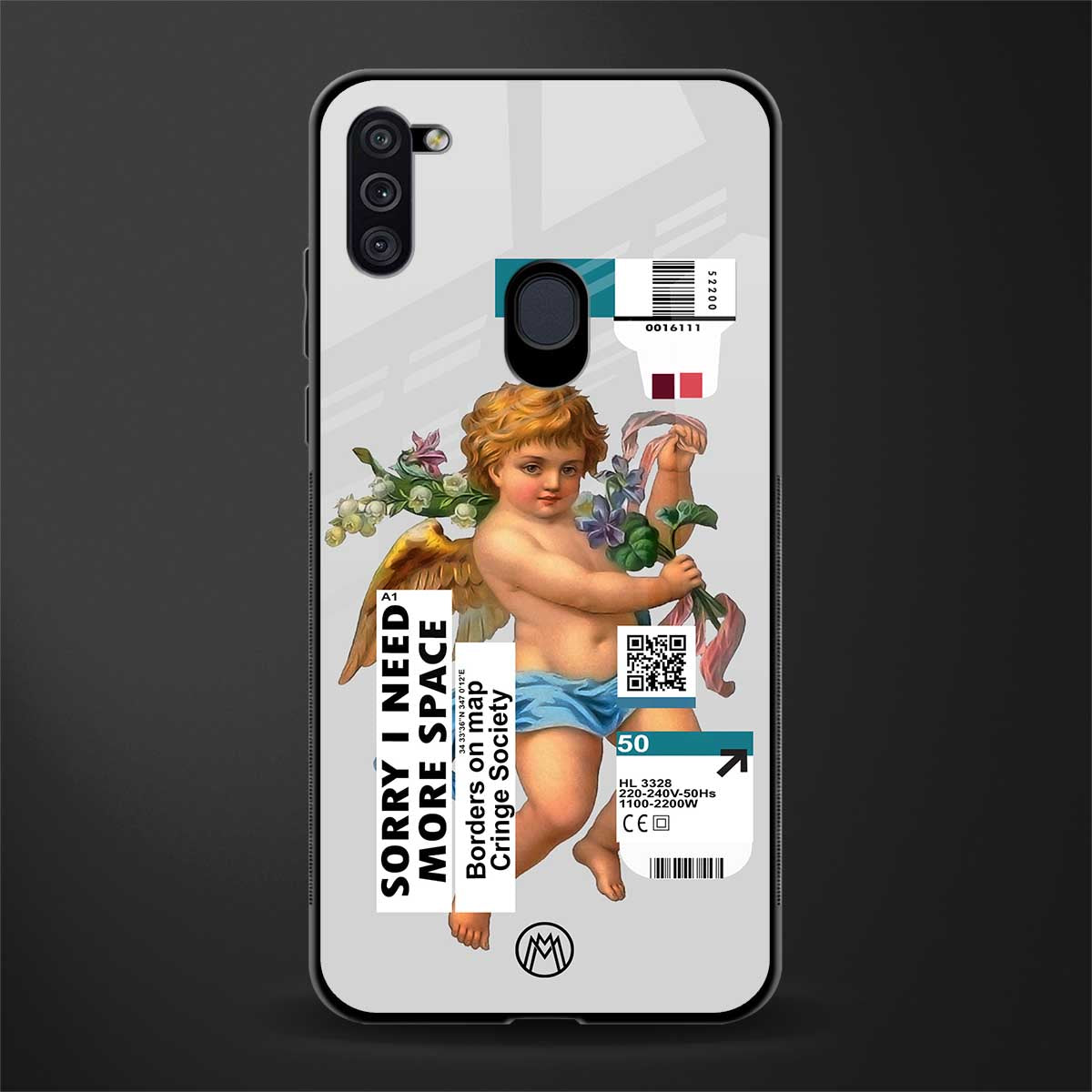 cringe society glass case for samsung galaxy m11 image