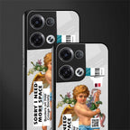 cringe society back phone cover | glass case for oppo reno 8 pro