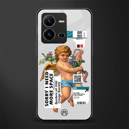 cringe society back phone cover | glass case for vivo v25-5g