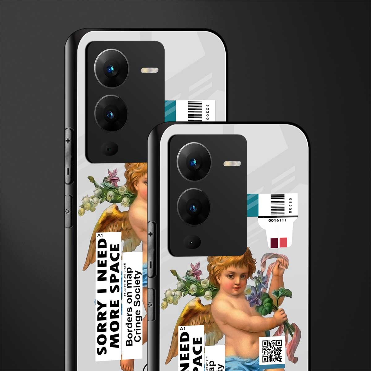 cringe society back phone cover | glass case for vivo v25 pro 5g
