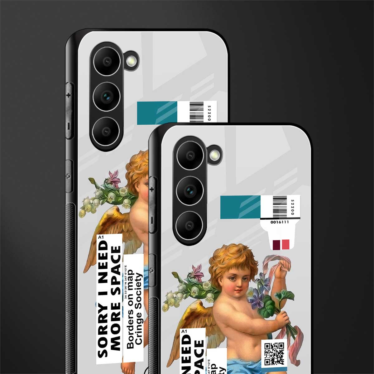 cringe society glass case for phone case | glass case for samsung galaxy s23 plus