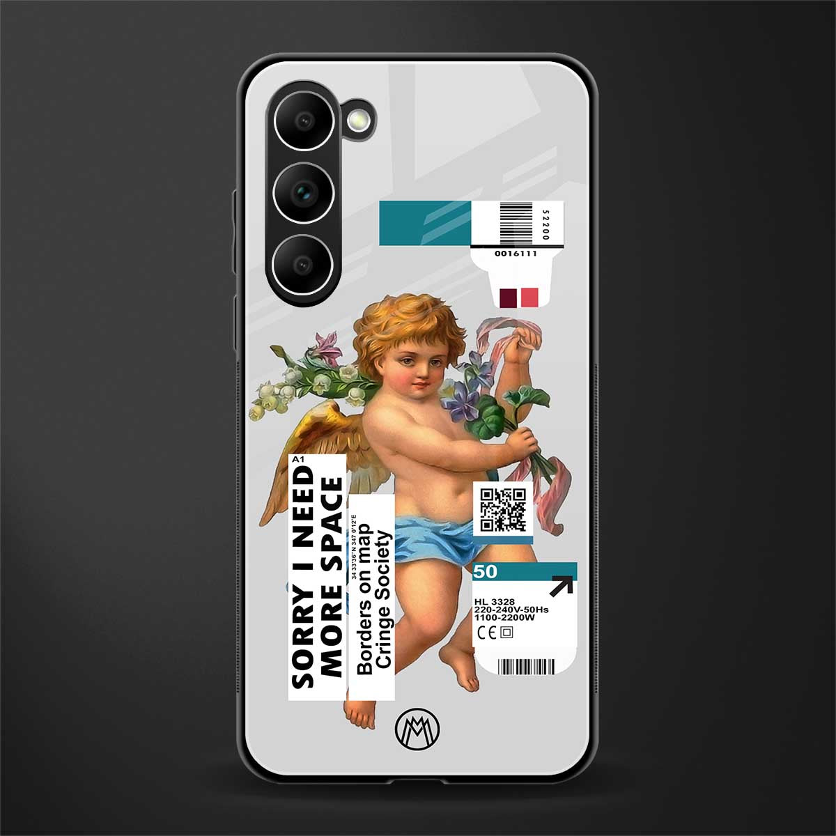 cringe society glass case for phone case | glass case for samsung galaxy s23 plus