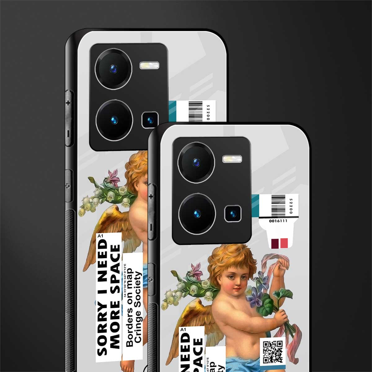 cringe society back phone cover | glass case for vivo y35 4g