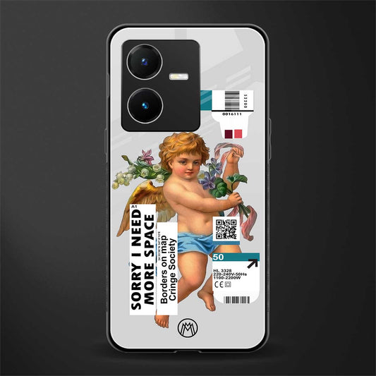 cringe society back phone cover | glass case for vivo y22