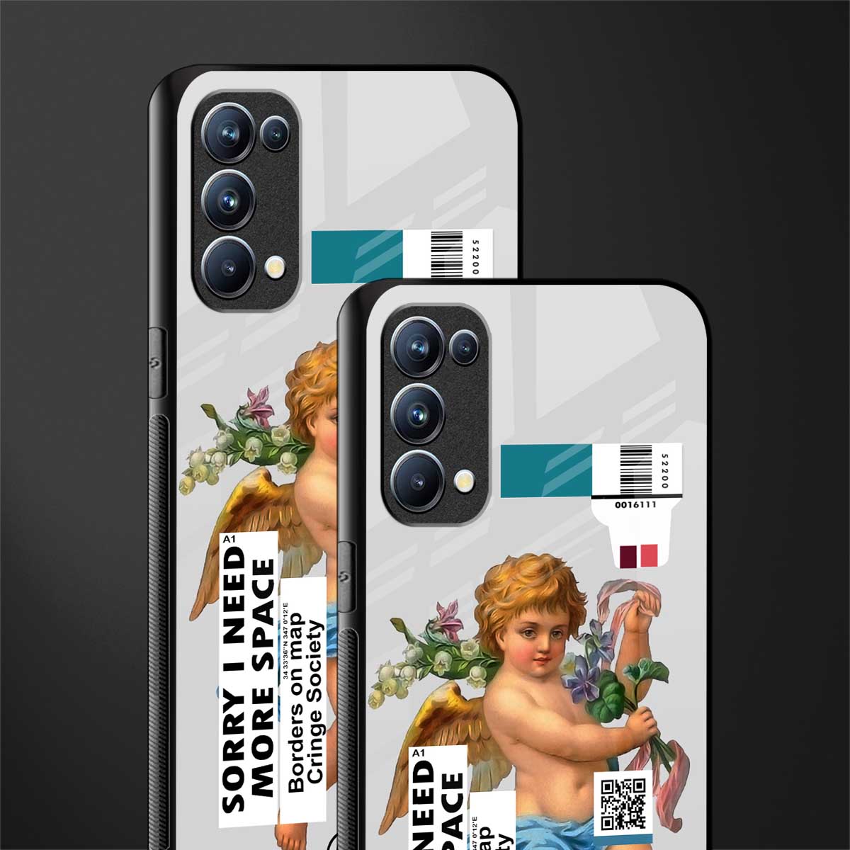 cringe society back phone cover | glass case for oppo reno 5
