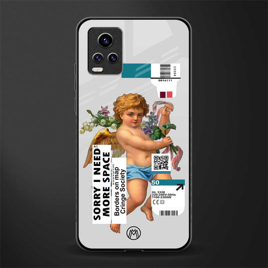 cringe society back phone cover | glass case for vivo v21e 4g