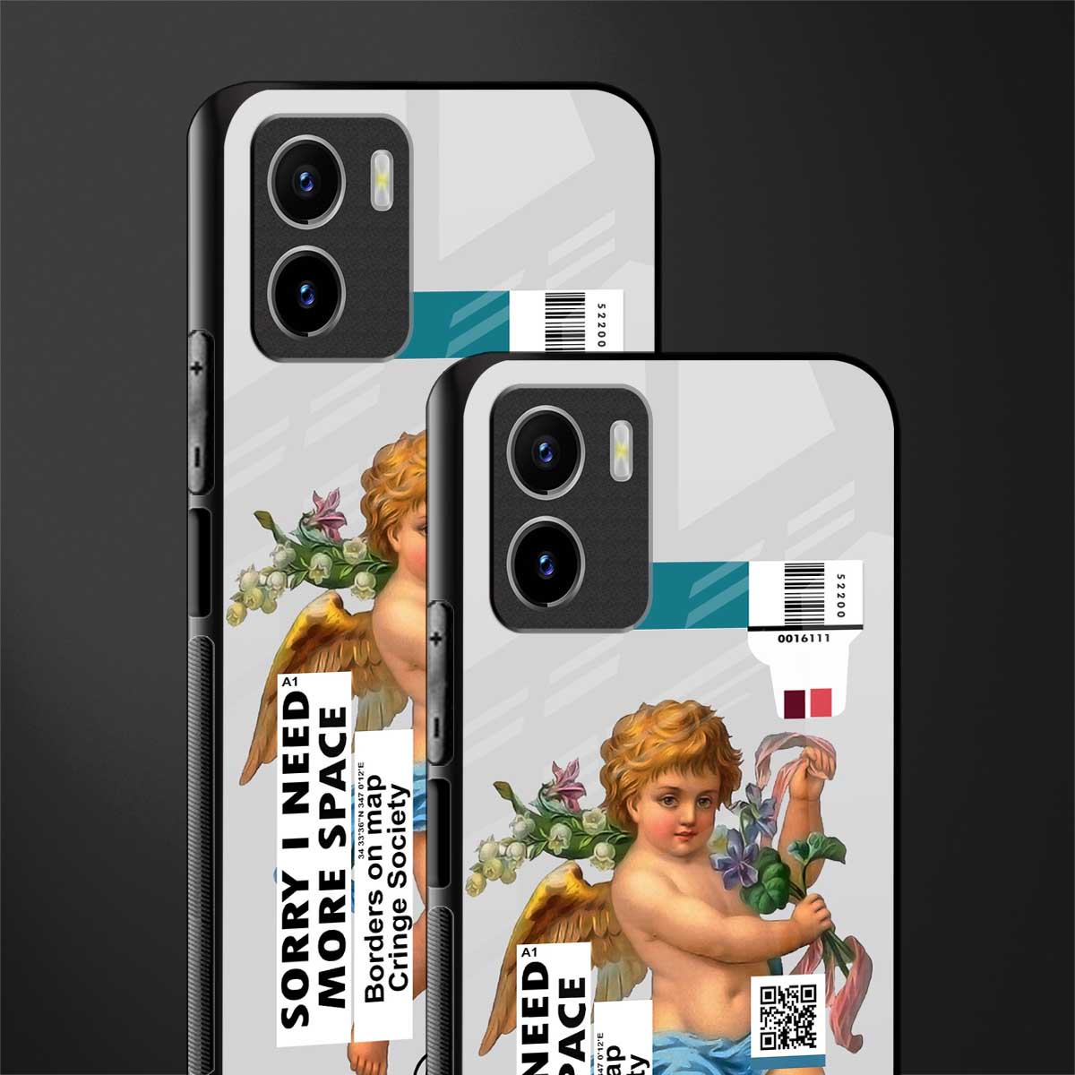 cringe society back phone cover | glass case for vivo y72
