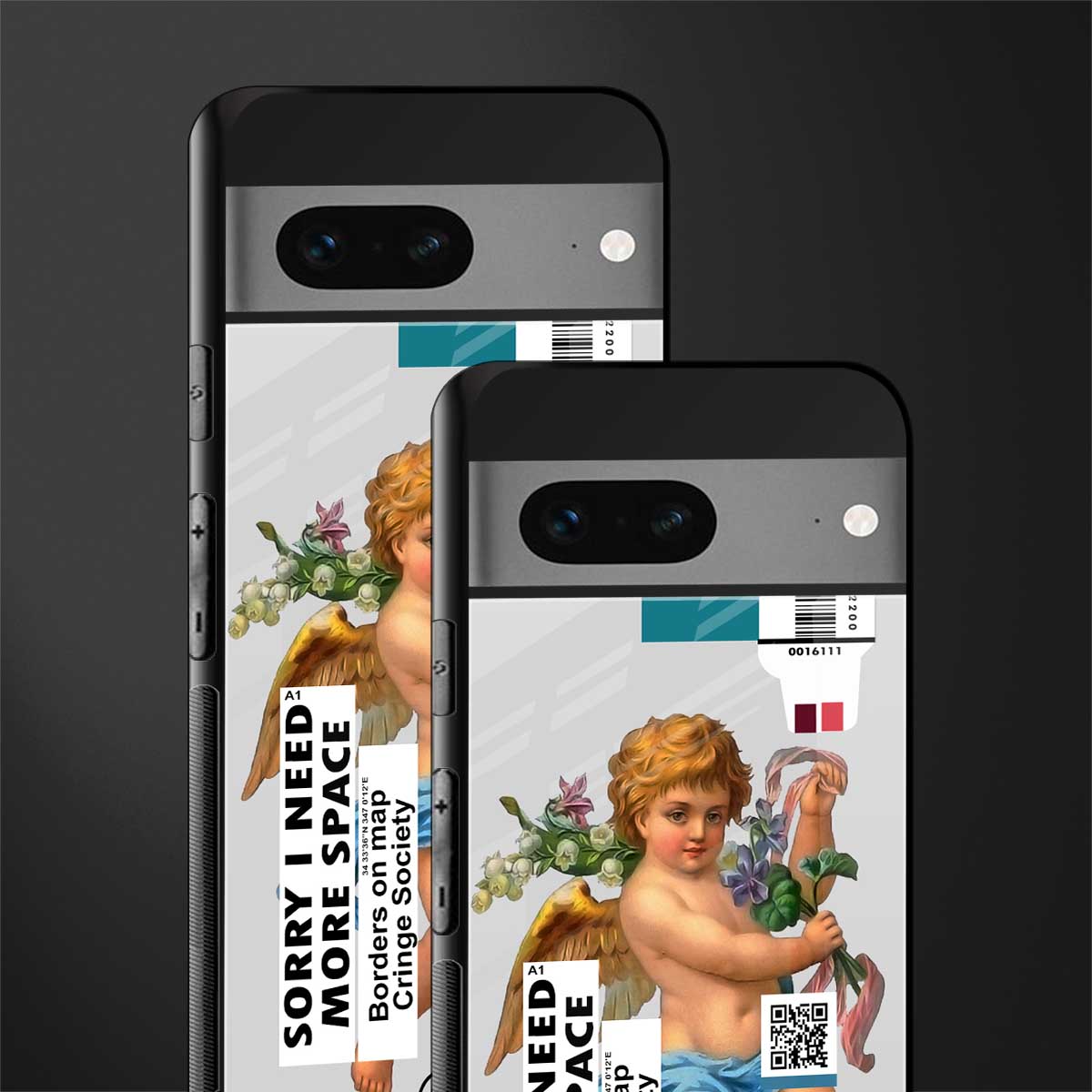 cringe society back phone cover | glass case for google pixel 7