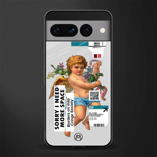 cringe society back phone cover | glass case for google pixel 7 pro