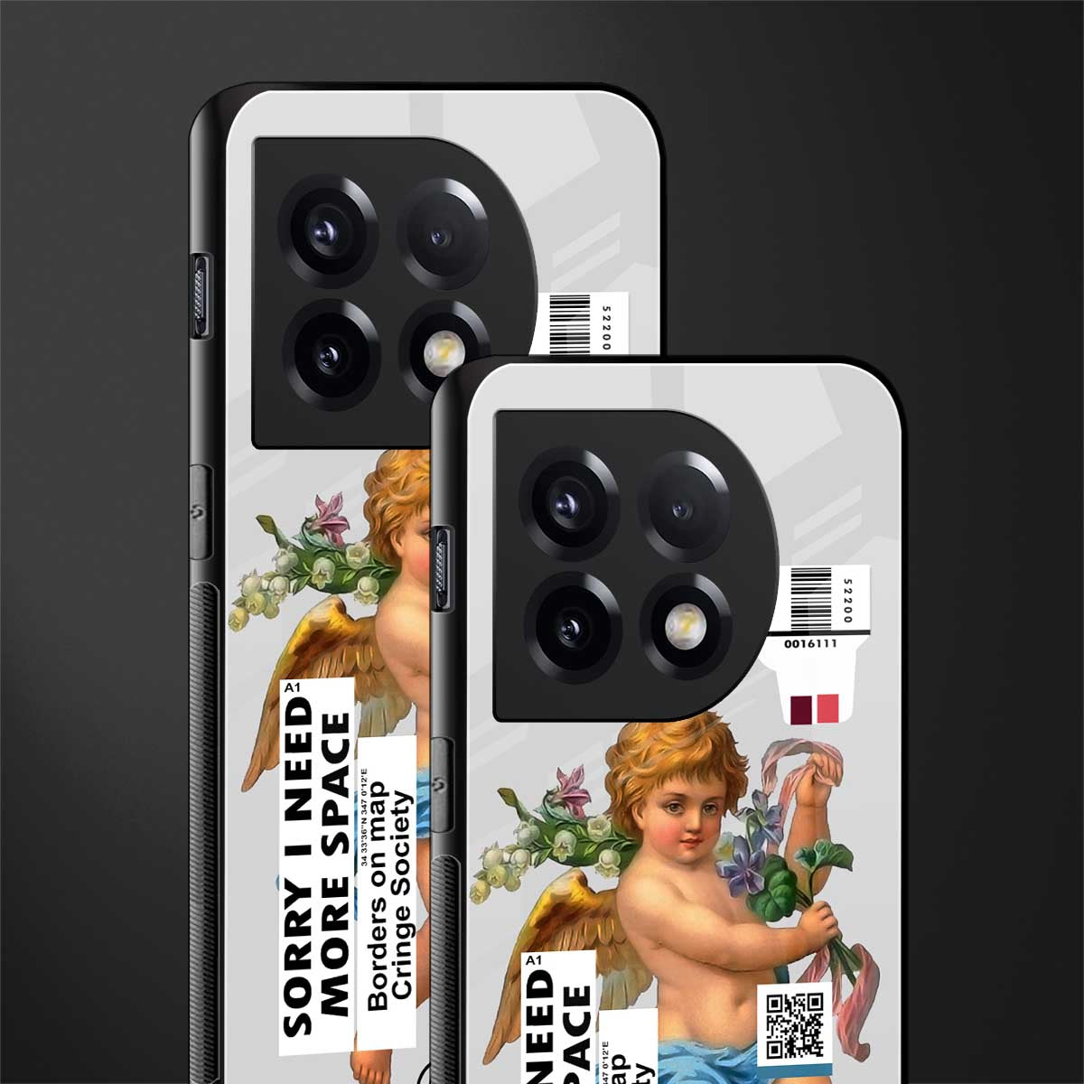 cringe society back phone cover | glass case for oneplus 11