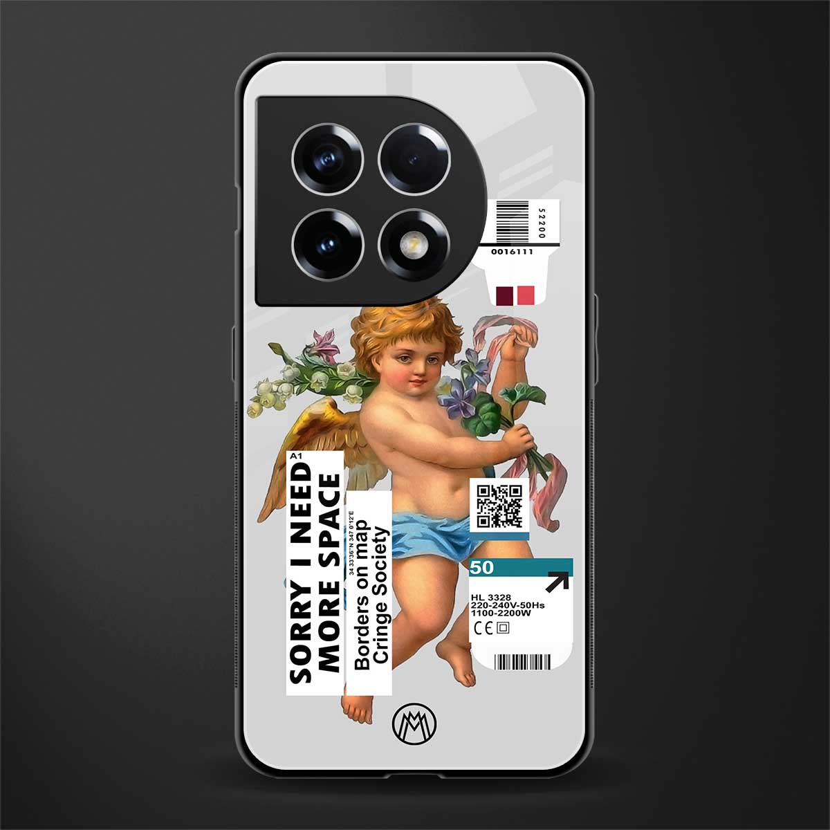 cringe society back phone cover | glass case for oneplus 11