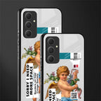 cringe society back phone cover | glass case for samsung galaxy a54 5g