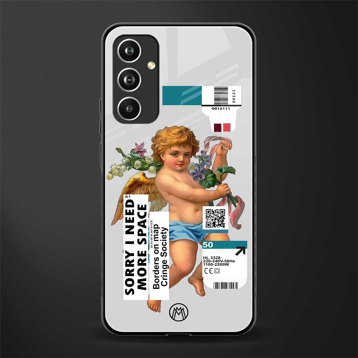 cringe society back phone cover | glass case for samsung galaxy a54 5g